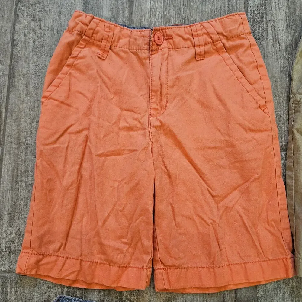 OshKosh B’gosh Uniform Shorts Lot‎ of 4 Boys 8 Adjustable Waist School Basics